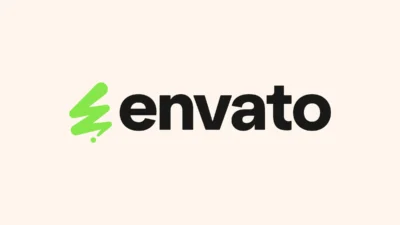 Envato logo on beige background